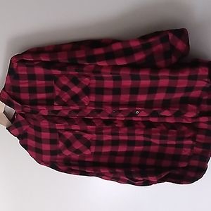 Vince Camuto plaid blouse